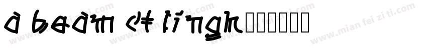 a beam of lingh字体转换